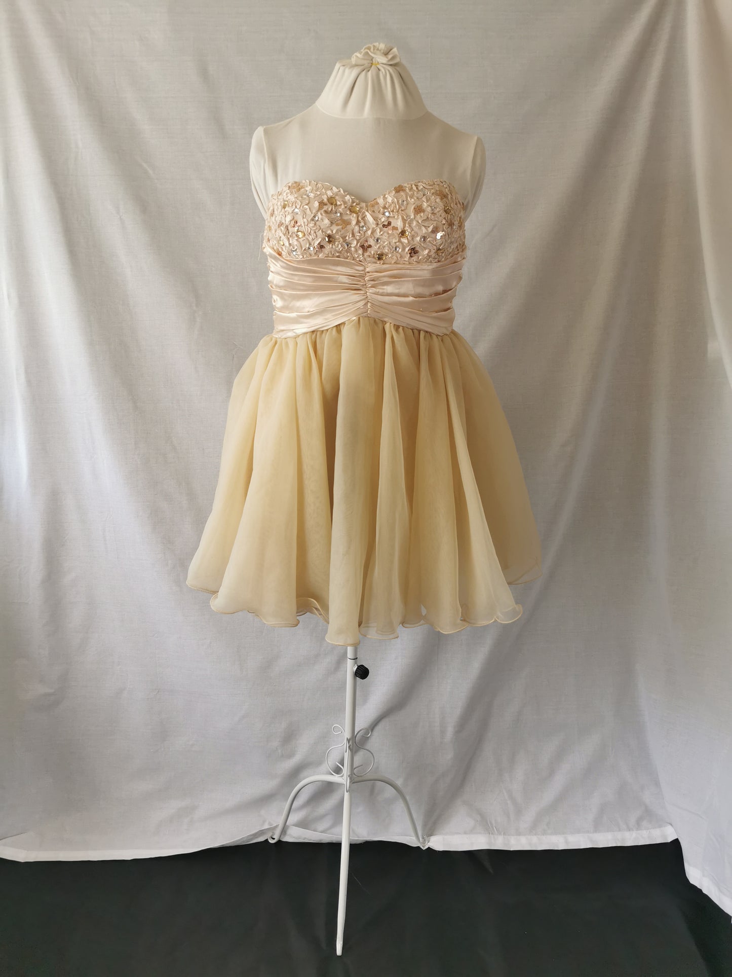 Cream Mini Dress