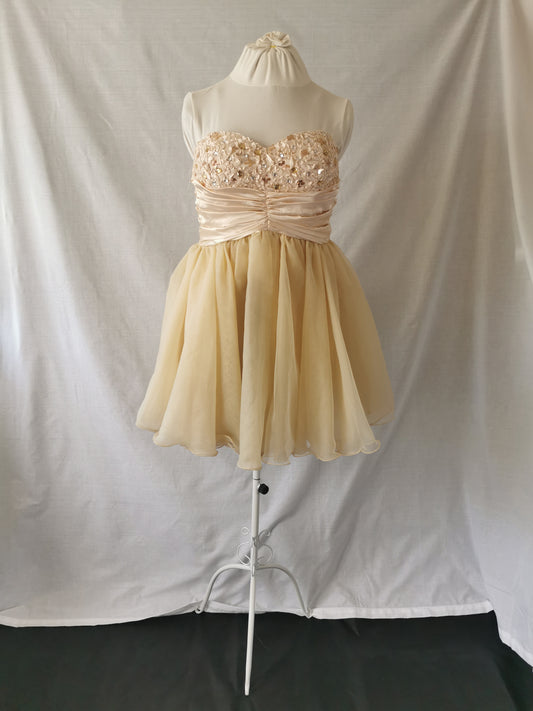 Cream Mini Dress