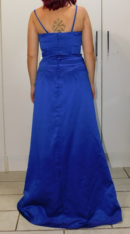 Royal Blue Dress with bust detail