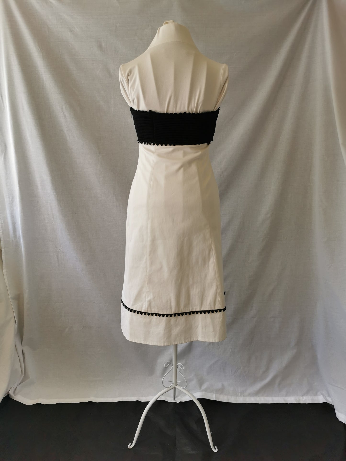 White and Black Dress