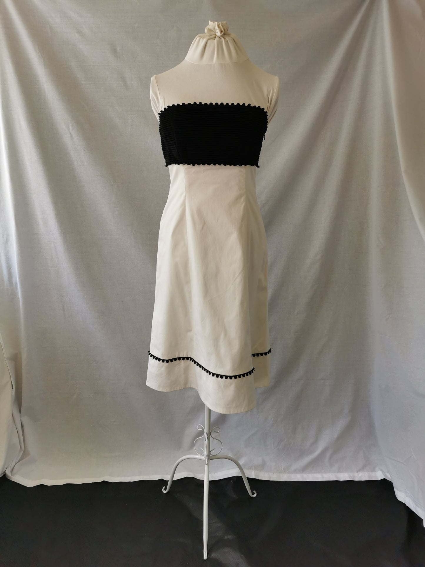 White and Black Dress